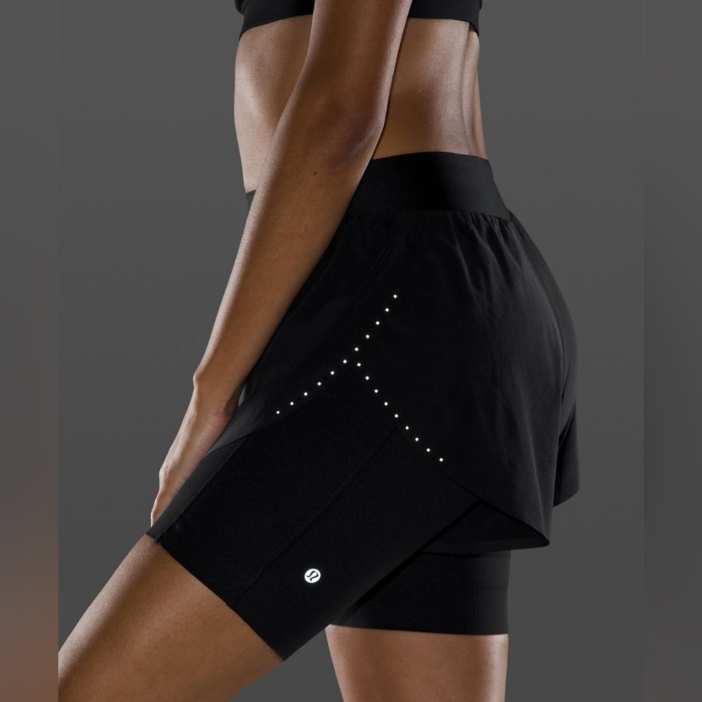 Lululemon Athletica Black Performance Athletic Shorts